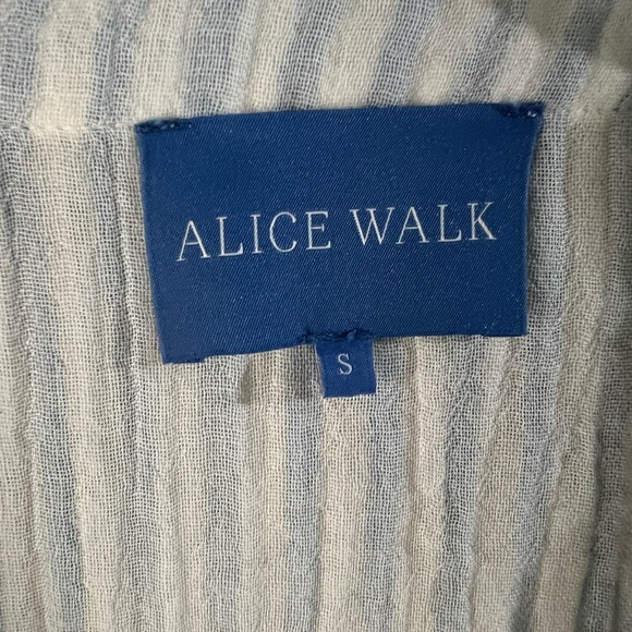Alice Walk Cotton Gauze Maxi Striped Dress S - Picture 7 of 13